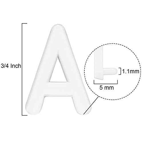 Letter Board Letters Only,698 PRE-Cut Characters (3/4 Inch,White) with Sorting Tray,Felt Letter Board Letters (Choice D)