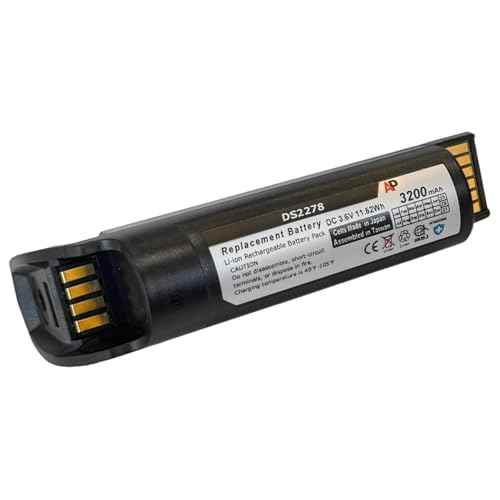 Replacement Battery for Zebra DS22 and DS2278 Series Barcode Scanners. Li-ion, 3200 mAh, Cells Made in Japan.