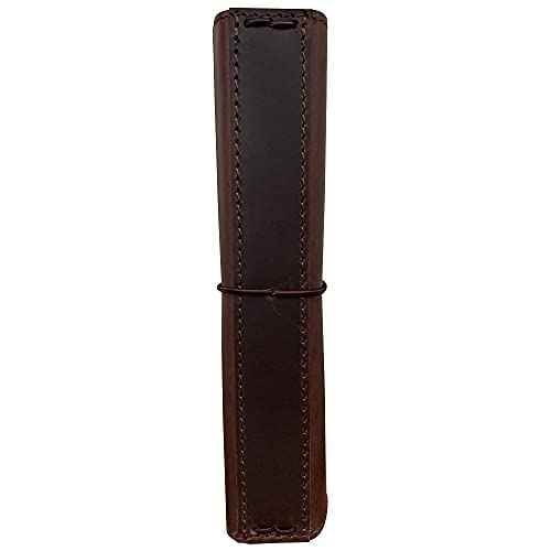 Travelers Notebook Cover with Inner Pockets, Card Slots and Pen Holder, B6 Size, Dark Brown