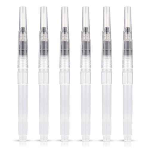 6pcs Envelope Moisteners, Pencil Style Stamp & Letter Sealer with Nylon Brush Head Envelope Wetter Envelope Licker Tool Mailing Moistener for Office Classroom