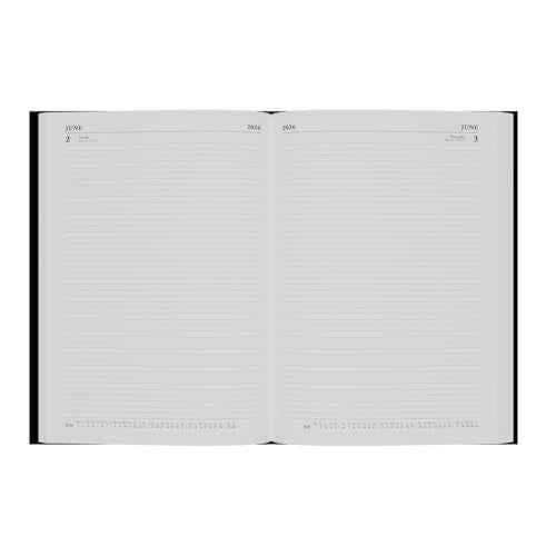 Collins - Essential - 2026 12 Month Calendar Year Planner, Day-To-Page Diary, A4 Hard Cover - Green (ESSA41.52-26)