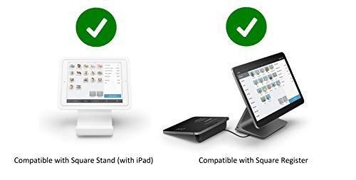 EOM-POS Cash Drawer & Receipt Printer Set for Square Stand with iPad – Auto-Cut Thermal Printer & Full Cash Drawer Kit