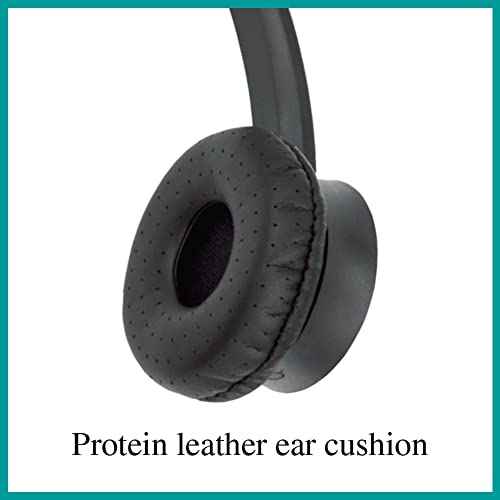 Phone Headset Compatible with Grandstream Yealink Snom Phones Mic Noise Cancellation HD Voice Headphone RJ9 & 3.5mm (CTIA) Adapter