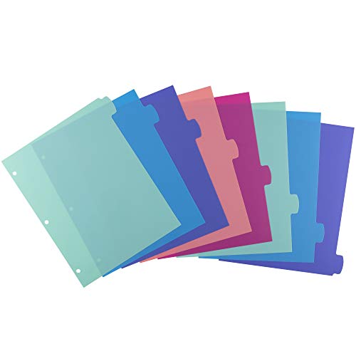 Avery Big Tab Write & Erase Dividers 8-Tab Pastel Set for Binders