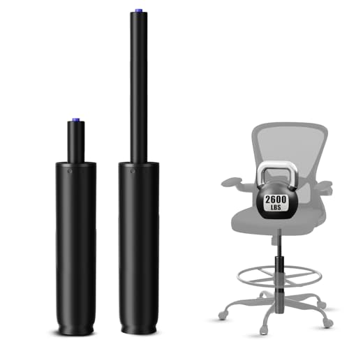 14 Inches-22 Inches Extra Long Gas Lift Cylinder Replacement, 8" Stroke, Hydraulic Pneumatic Shock Piston, Heavy Duty 1000lbs, Universal Fit For Drafting Chairs Bar Stools, Class 4, Black