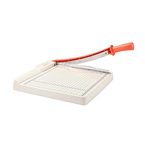 Bira Craft Guillotine Paper Trimmer, Heavy Duty Cutter, Guillotine Cutter, 12 inch cut length, for Coupons, Craft Paper and Photos