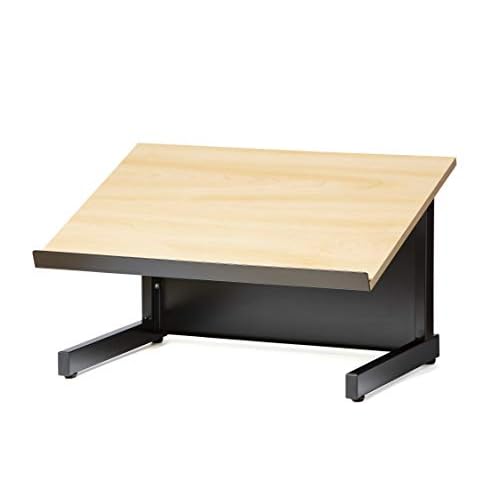 Audio Visual Direct Tabletop Lectern for Presentations, Black/Beech