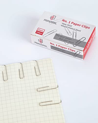 PAPERPAL No. 1 Non-Skid Paper Clips 6 Pack - 600 Silver Office & School Use