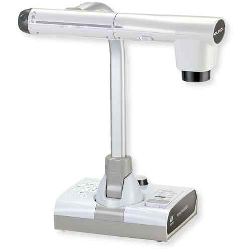 Elmo 1380 Model TT-12G Interactive Document Camera, 4K Ultra HD, 12MP Sensor, Built-in Mic, Multi-Angle Flexible Arm, HDMI/USB/VGA, 192x Zoom; For Classroom Distance Learning; Replaced 1379 TT-12W