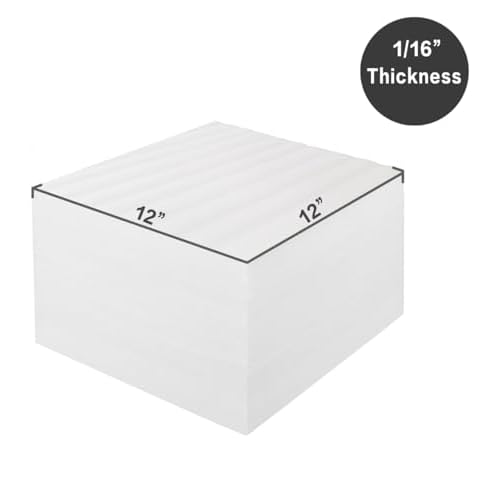 100% Compostable Packing Foam Sheets-KTOB 100 Pack 12¡±x 12¡±Eco Friendly Moving Supplies and Sustainable Packing Material for Fragile Items