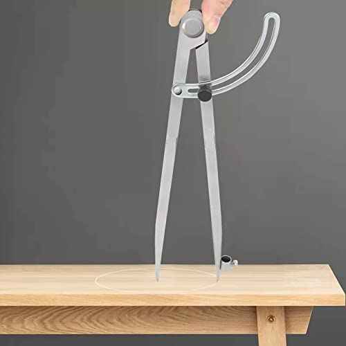 24 inch Compass for Geometry, Compass for Woodworking, Precision Woodworking Compass with Wing Divider and Pencil Holder, Large Compass for Geometry, Woodworking Compass, Drafting, Drawing Compass