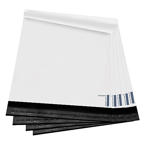 KKBESTPACK White Poly Mailers 14.5x19 Inches - Pack of 100 Shipping Bags