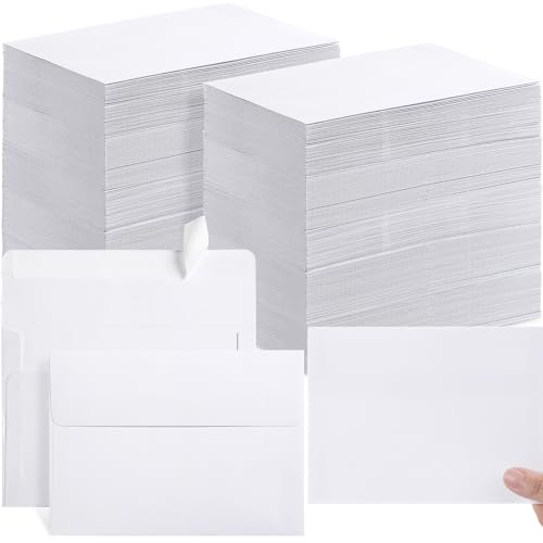 Fainne A6 Envelopes 4x6 White Envelopes for 4x6 Cards, Photos, Invitations, Wedding, Graduation, Birthday, Bridal Shower, Announcements, Baby Shower (600 Pcs)