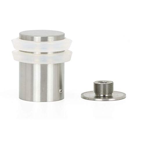 EVI Door Stopper | Stainless Steel Brass Floor Door Stop - Screw Fastening - Heavy Doors - 1.37 x 2.04 Inch Door Stop