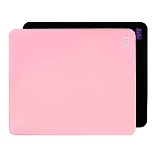 ESPTIGER Mouse Pads Shan Hai Series Chuan Yun (480 x 400 x 4mm) Standard Size SlimFlex Base Delicate Dense Plain Weave Fabric Large Cloth Gaming Mousepad ? Pink