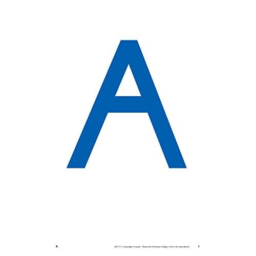 Letter Picture Flashcards - Abeka 4 to 5 Year Old Kindergarten Letter Recognition Reading Program Letter Cards