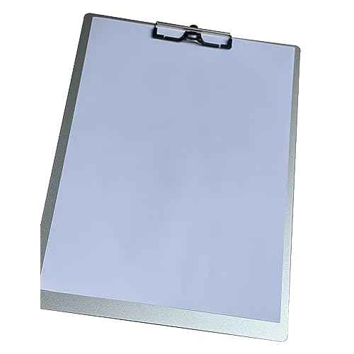 11x17 Metal Clipboard with Pen Holder,Contractor Heavy Duty A3 Size Aluminum Clipboards,Large Drawing Board with 304 Stainless Steel Clips