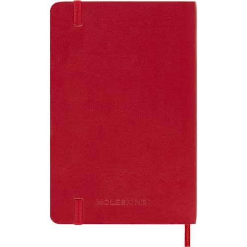 Moleskine Classic 12 Month 2026 Weekly Planner, Soft Cover, Pocket (3.5" x 5.5"), Scarlet Red, 144 pages