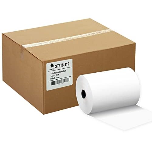 GORILLA SUPPLY Thermal Paper Receipt Rolls, Credit Card, POS/Cash Register Paper, for First Data FD100 FD200 FD300 Hypercom T77, BPA Free, 3.125 x 119 ft, 50 Rolls