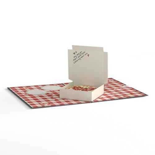 Lovepop Everyday Pop-Up Card for Her, Him - 3D Love Novelty Greeting Cards - Pizza Stolen a Pizza My Heart - 5" x 7" - Blank Notecard & Envelope Included