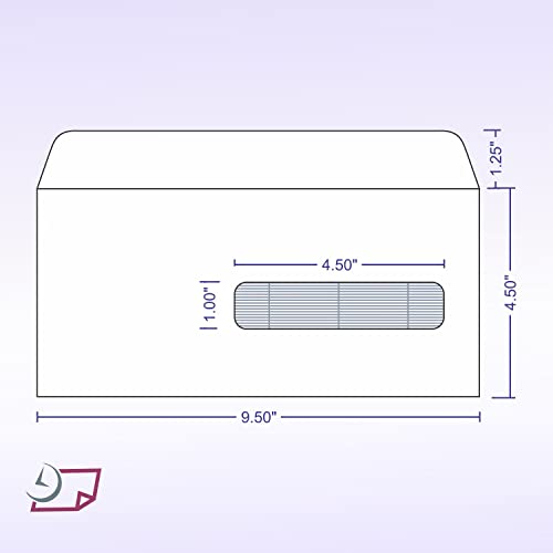 NextDayLabels - CMS HCFA 1500 Security Tint Self Seal Envelopes, 100 Per Pack