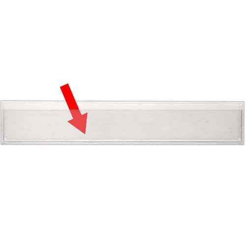 StoreSMART¢ç - Peel & Stick 1" x 6" Shelf Tag/Label Holders - 25-Pack - Open Long Side - SPCSTB959L-25