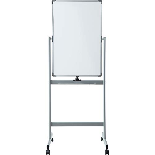 Lorell Magnetic Double-Sided Presentation Whiteboard with Wheels
