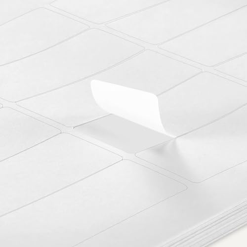 Amazon Basics Printable Address Labels 1" x 2-5/8" - 3000 White Mailing Labels, Letter Size, Permanent Adhesive, Pack of 100 Sheets, Model Variation
