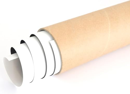 ProLine 6.25 x 49 Inch Heavy-Duty Mailing Shipping Tubes with Caps (2 Pack)