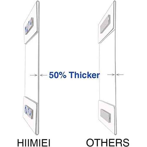 HIIMIEI 10 Pack Clear Acrylic Wall Mount 8.5x11 Sign Holder, Portrait Door Plexiglass Display Sign Holder Adhesive with 3M Tape, Plastic Photo Ads Frames Used in Office Hospital Hotel Store