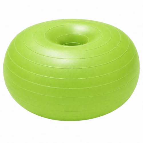 CHMKMPZG Green 17.3in Inflatable Yoga Ball Chair - Anti-Slip Donut Stability Stool
