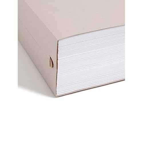 Smead TUFF Extra Capacity Box Bottom Hanging Folder, 3" Expansion, 1/3-Cut Easy Slide Tab, Legal Size, Steel Gray, 18 per Box (64341)