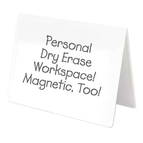 Really Good Stuff Folding Magnetic Dry Erase Activity Boards - Blank - 6 Boards