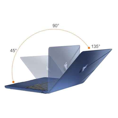 MOSISO Compatible with MacBook Air 13 inch Case 2025 2024 2023 2022 M4 A3240 M3 A3113 M2 A2681, Plastic Hard Shell&Keyboard Cover&Screen Film&Pouch for MacBook Air 13.6 inch Case, Crystal Midnight