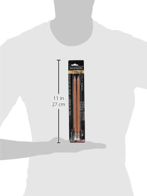 General Pencil Multi-Pastel Chalk Pencils - 2 Piece Set for Vibrant Art Creations