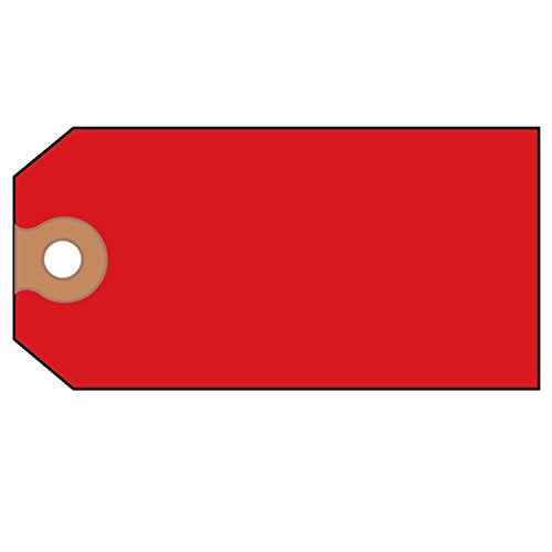 Avery Unstrung Shipping Tags, 11.5 pt. Stock, 4-3/4" x 2-3/8", 1,000 Red Hang Tags (12345)