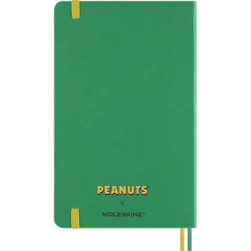 Moleskine Limited Edition Peanuts 'Charlie & Snoopy' 12 Month 2026 Daily Planner, Hard Cover, Large (5" x 8.25"), Emerald Green, 400 pages