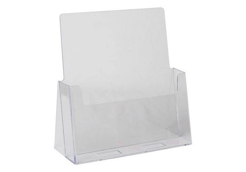 Dazzling Displays Clear Acrylic 8.5 x 11 Brochure Holder - Magazine Rack and Flyer Holder for Professional Use in Office, Reception, and Trade Shows