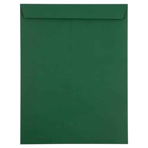 JAM PAPER 10 x 13 Open End Catalog Premium Envelopes - Dark Green - 50/pack