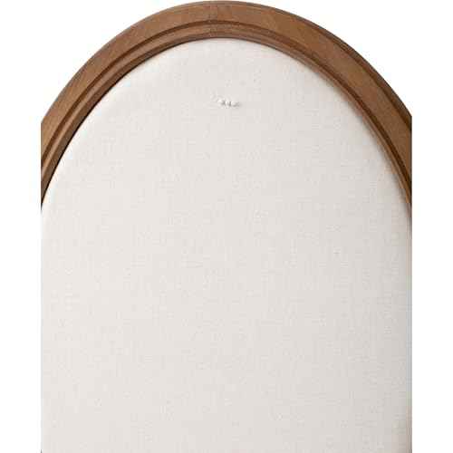 SOFE Oval Framed Linen Bulletin Board, Unique Fabric Pin Boards for Walls, 21 x 17 Inches Hanging Vision Board, Message Display Notice Memory Board for Office Home and School with Pins
