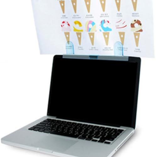 2PCS Laptop & Monitor Document Holder Clips - Ergonomic Office Organizer