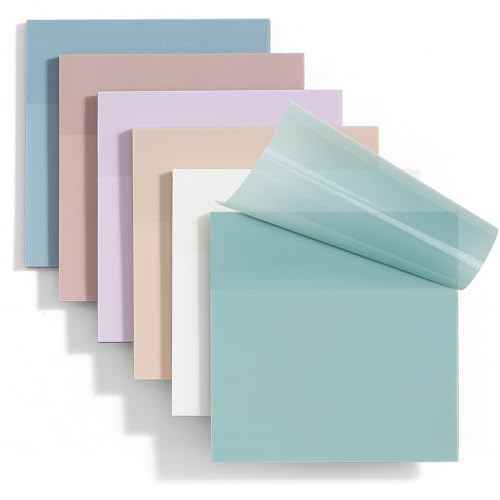 Transparent Sticky Notes - Pastel Color Clear Sticky Notes, 3x3 inch, Waterproof, 300 Sheets for College, School & Office