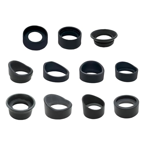 Tmboryuu Rubber Eyepiece Eye Shield 28-37mm Thick Light for Microscopes, Monoculars, No. 9 Bl