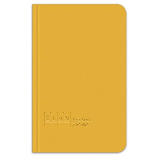 Elan Publishing Company E64-8x4 Field Surveying Book 4 ¨ý x 7 ¨ù, Yellow Cover (Pack of 6)