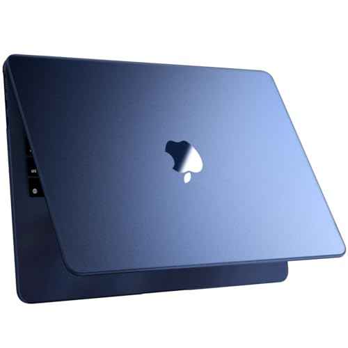 [Official Midnight] for MacBook Air 15 inch Case M4 M3 M2 2025 2024 2023 [100% Color Match] [Ultra Thin Armor] Protective Hard Shell Cover for Laptop A3241 A3114 A2941 - Midnight Clear