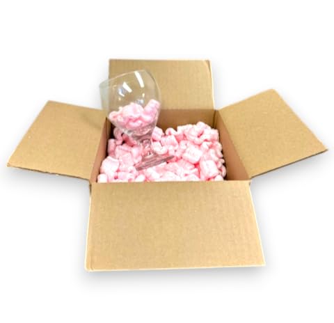 Bubblefast! 1.5 cu. ft. (10 Gallons) Pink Anti-Static Packing Peanuts
