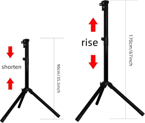 WANTHER 3D Hologram Fan Stand Adjustable Height 39.4-69 Inches for LED Holographic Displays