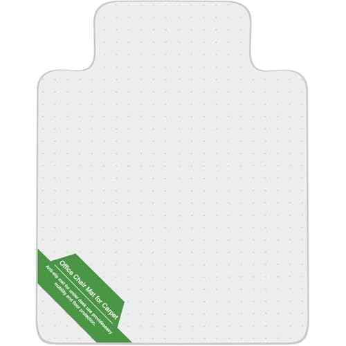 Heavy Duty Office Chair Mat for Carpet 45"x54" PVC Material Chair Mat for Carpeted Floor Slip Resistant Carpet Protector for Home Office Easy Glide Desk Floor Mat for Office Chair on Carpets(Clear)