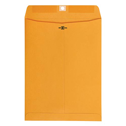 Amazon Basics Kraft Envelopes 9x12 Inches Clasp Mailers 100-Pack