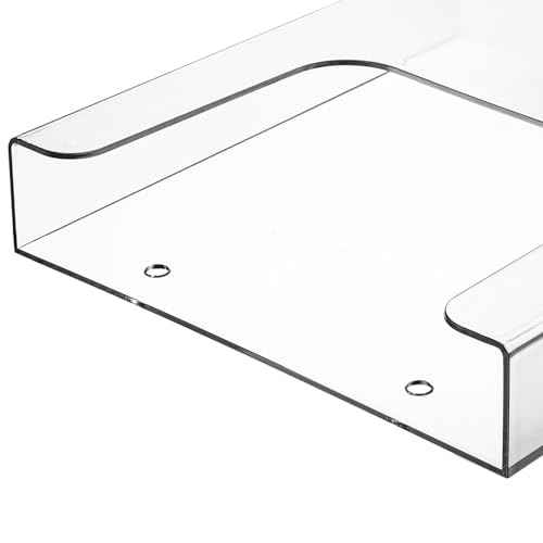 Suwimut 3 Pack Acrylic Brochure Holder, 8.5 x 11 Inch Brochure Holder Wall Mount, Clear Literature Organizer Pamphlet Flyer Display Plastic Magazine Holders for Wall